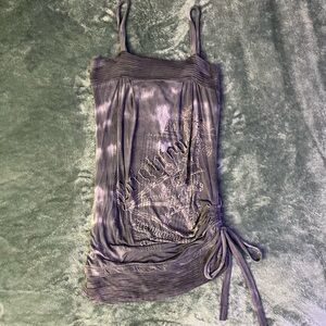 Salvage Lavender Tie-Dye Mini Dress